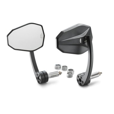 Handlebar end mirror set