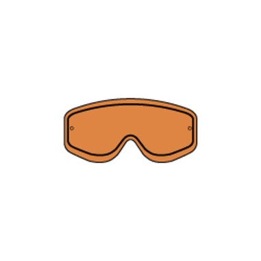 RACING GOGGLES DOUBLE LENS ORANGE