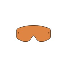 RACING GOGGLES SINGLE LENS ORANGE