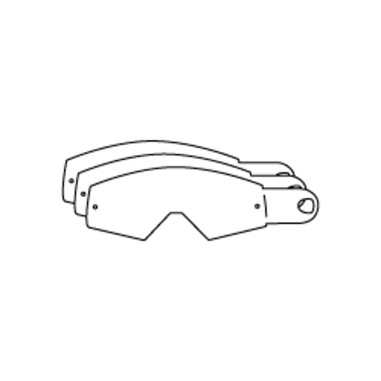 RACING GOGGLES TEAR OFF S (12 PCS)