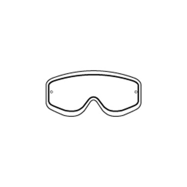RACING GOGGLES DOUBLE LENS CLEAR