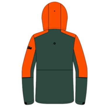 TWO 4 RIDE V2 JACKET GREEN/ORANGE